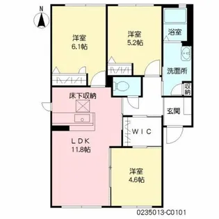 シュトラール C棟【1階】の間取り