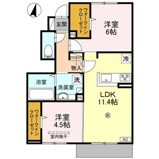 Ranunculus(ラナンキュラス)【1階】の間取り