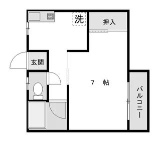 メゾンド栄【2階】の間取り