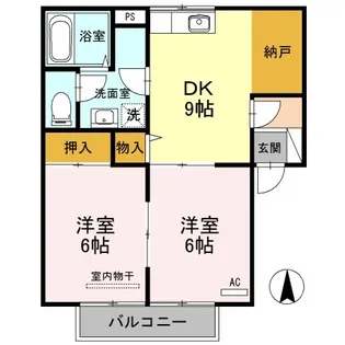 グレースコート【1階】の間取り
