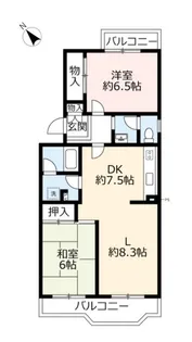 UR鈴の宮【3階】の間取り