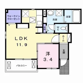 フォレスト ガーデン【1階】の間取り