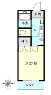 ジャンセン台原【2階】の間取り