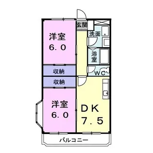 アーバン深田【3階】の間取り