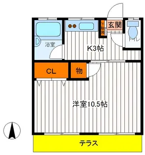 東京都立川市富士見町5【マンション】の間取り