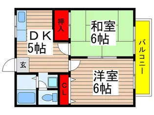 ハイム新和A棟【1階】の間取り