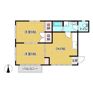 北園山本ビル【2階】の間取り