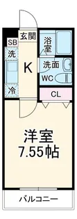 アルファ行徳【2階】の間取り