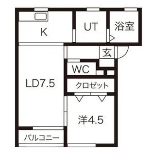 リジエールF棟【2階】の間取り