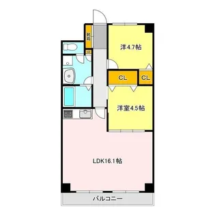 マンション桜【2階】の間取り