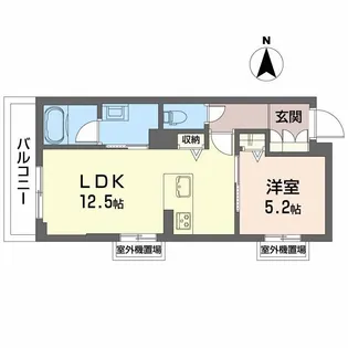 ヴェスプッチ 二条城【3階】の間取り