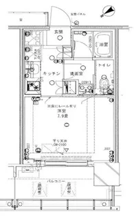 Brillia Tower 浜離宮【8階】の間取り