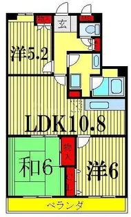 千葉県松戸市栄町8【マンション】の間取り