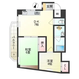 ハイツ北烏山【3階】の間取り