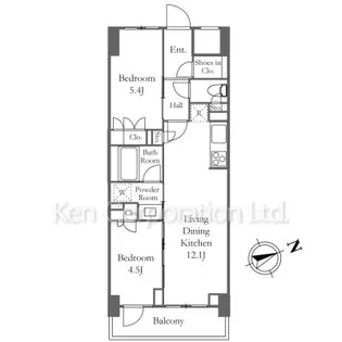 パークアクシス文京本郷【7階】の間取り
