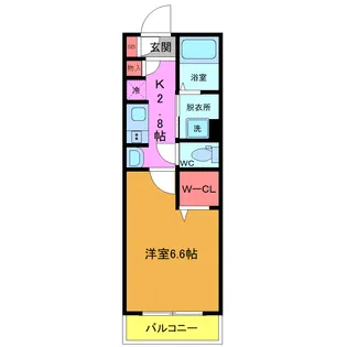 ヴィボ富浜【2階】の間取り