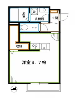 ラシーネ東中野【1階】の間取り