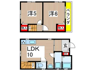 東京都葛飾区東新小岩6【一戸建】の間取り