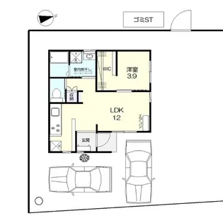 岡山県岡山市南区新保【一戸建】の間取り
