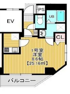 Courtyard Asakusa【2階】の間取り