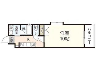 ラメール舟入【3階】の間取り