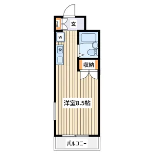 ステイエム相模原南【4階】の間取り