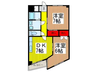 レスポワール北与野【4階】の間取り