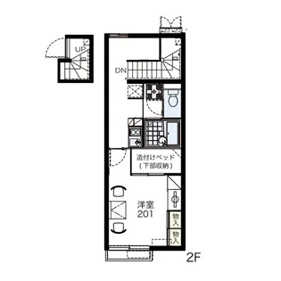 レオパレスアロハC【2階】の間取り