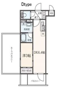 ハーモニーレジデンス東新宿【5階】の間取り