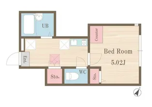 東京都豊島区北大塚1【アパート】の間取り