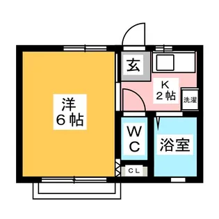 グリーンハイツ【1階】の間取り