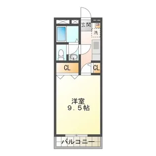 1Kの間取り画像