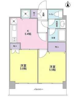 東京都大田区蒲田4【マンション】の間取り