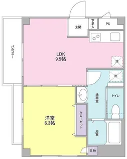 エムズオーラム【1階】の間取り