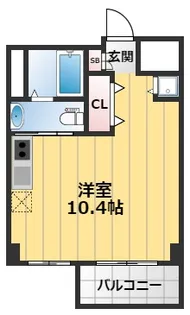 FEEL三国【9階】の間取り