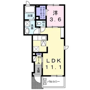 プロムナードI【1階】の間取り
