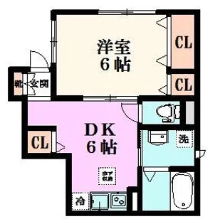 ベルソーレ田中【1階】の間取り