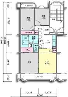 銀河【1階】の間取り