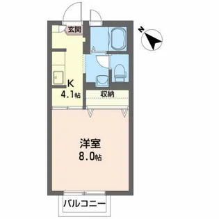 リバティーハイツ【2階】の間取り
