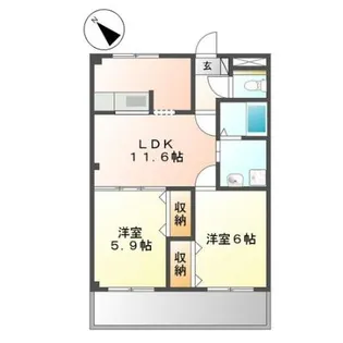 愛知県高浜市湯山町1【アパート】の間取り