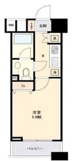 ファーストリアルタワー新宿【7階】の間取り