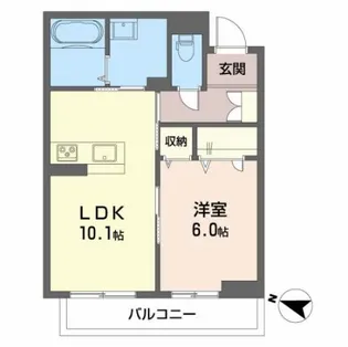 グランカーサ長町【1階】の間取り