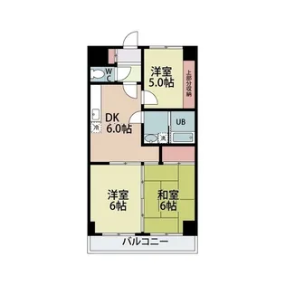 常盤壱番館【4階】の間取り