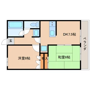 メゾンド加納II【2階】の間取り