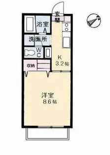 グリーンハイツ味野【2階】の間取り