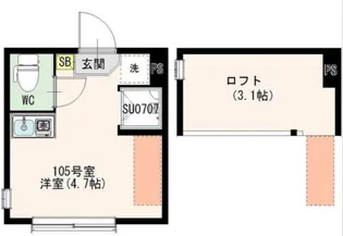 アイオライト【2階】の間取り