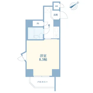ダイアパレス池尻大橋【12階】の間取り