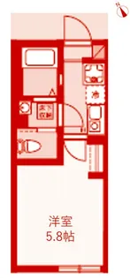 ビブロポート溝の口【1階】の間取り