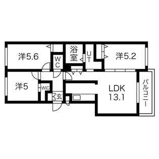 北海道札幌市中央区南二条西26【マンション】の間取り