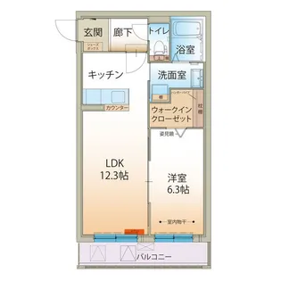 WISTERIA尾山町【2階】の間取り